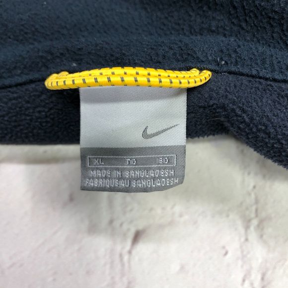 Nike Men Full Zip Fleece Soft Shell Jacket Size XL Extra Large Gray B214 -16 - Picture 7 of 15